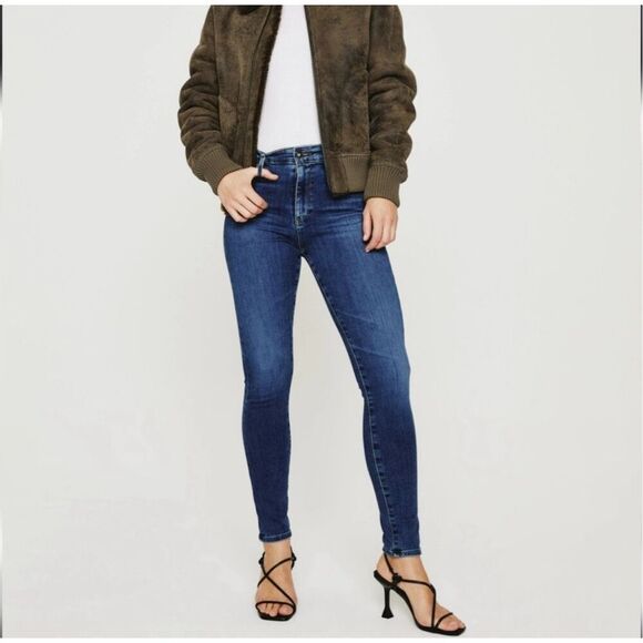 AG adriano goldshmied farrah skinny ankle high rise denim jeans women’s size 29R - Picture 1 of 9
